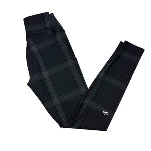 ALO Yoga Black Plaid Leggings